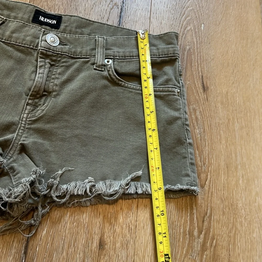 Hudson Kenzie Cut off Denim Shorts Green Size 25